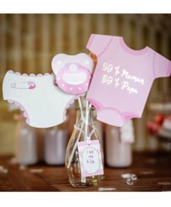 Kit Photobooth 11 Pieces Baby Shower Fille