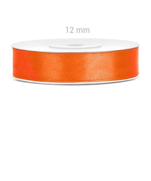 25 m de ruban satin orange 2,5 cm