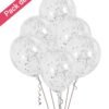 Ballons Confettis Argent